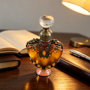 YASEEN Customized Luxury Gold Dubai Glass Essential Oil Bottle Middle East Fancy Glass <b>Perfume</b> Essential Oil Bottle - Product Image 1