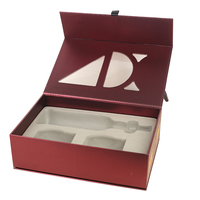 Boîte d'emballage rigide personnalisée avec logo, fenêtre transparente, finition mate, fermeture magnétique, en papier d'art, pour cadeaux et expédition
