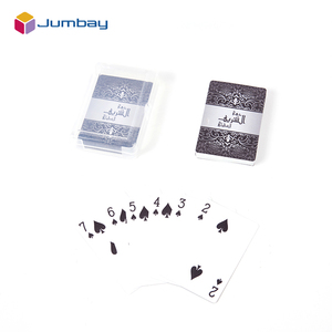 Custtom One Deck pubblicità carta Poker stampa personalizzata verniciatura laminazione <span class=keywords><strong>carte</strong></span> <span class=keywords><strong>da</strong></span> gioco con scatola di plastica trasparente - Product Image 6