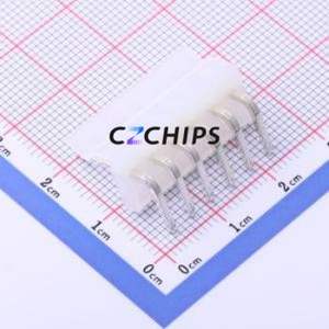 HC-3.96-6A6W-G Wire-to-Board Pin Header Bent Lead Through Hole,P=3.96mm Connector 1x6P 3.96mm Right Angle Insert CH - Product Image 2