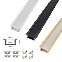 Profilé de plafond linéaire d'angle 2010A en alliage d'aluminium argenté, profilé en T anodisé, dimmable pour miroir en verre