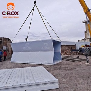 Cbox Maison préfabriquée portable, unité de logement temporaire pour secours en cas de catastrophe, bureau de construction, unités de vie, maison conteneur pliable - Product Image 1