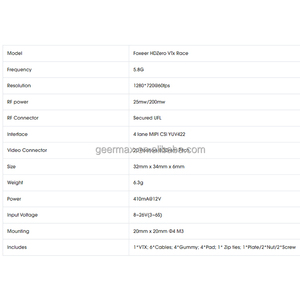 Drone linh kiện <span class=keywords><strong>Video</strong></span> <span class=keywords><strong>Transmitter</strong></span> cho foxeer hdzero HD 720P kỹ thuật số VTX chủng tộc phiên bản 5.8G 1280x720 60fps 25mw/200mW <span class=keywords><strong>UAV</strong></span> bộ phận - Product Image 6