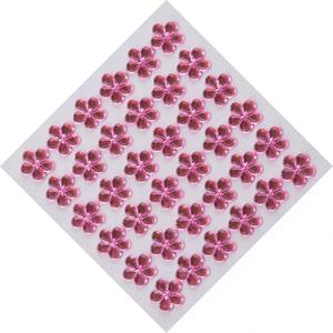 10mm 36개 꽃 모양 자가 접착형 라인스톤 스티커 크리스탈 보석 스티커 다양한 색상과 모양 - Product Image 2