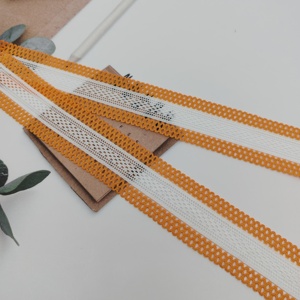 Bande élastique Jacquard 33mm motif personnalisé pour vêtements bord d'emballage tissé avec intérieur pour chaussures sac sangle vêtements épaisseur - Product Image 2