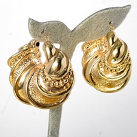 Parure de bijoux africains en alliage de cuivre plaqué or pour femme, idéale pour mariage, fiançailles, fête, comprenant boucles d'oreilles et collier pendentif