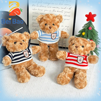 Fabricant de peluches : Ours en peluche tendance de 8 pouces pour machine à griffes, avec vêtements et logo personnalisé, jouet en peluche doux, en stock