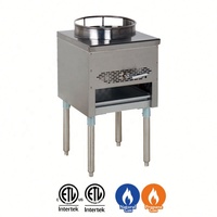 Cuisinière sur pied Cuisinière à jet Cuisinière à gaz en acier inoxydable Wok à gaz commercial