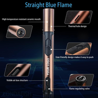 Briquet à cigare coupe-vent GUEVARA en forme de stylo, rechargeable, réglable, au gaz butane, vente en gros, accessoires de cigare haut de gamme