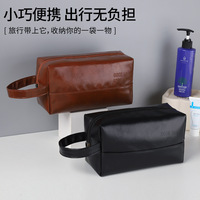 2025 Top Meilleur Le Plus Vendu Sur Alibaba 2024 Washbagling Sacs Bagages Homme Voyage Organisateur PU En Cuir Trousse De Toilette