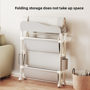 Portable Multi-Functional Foldable Baby Changing Table with Bathtub for Newborn Care, Adjustable Height Massage Touch - Product Image 2