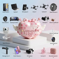 Boîte Mystère Numérique Avancée Rose - Coffret Surprise 2 Écouteurs et Accessoires 3C Aléatoires
