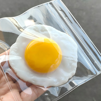 Jouet Squishy Frites et Raviolis, Jouet Anti-Stress Réaliste à Presser en Forme d'Aliments