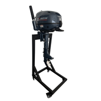 Motor tempel perahu bensin 6HP 4 tak berpendingin air, kontrol manual, aluminium alloy OEM HSP Marine baru untuk berperahu