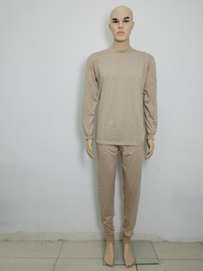 Set di Biancheria <span class=keywords><strong>Intima</strong></span> Termica Invernale per Uomo, 2 Pezzi in <span class=keywords><strong>Cotone</strong></span> Traspirante di Alta Qualità, Maniche Lunghe, Produzione OEM all'Ingrosso - Product Image 1