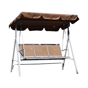 เก้าอี้ชิงช้าโครงโลหะกันน้ำแบบทันสมัยเก้าอี้ชิงช้าสำหรับลานบ้านเก้าอี้ชิงช้าสำหรับสวนกลางแจ้งเลานจ์<span class=keywords><strong>3</strong></span>คน - Product Image 4