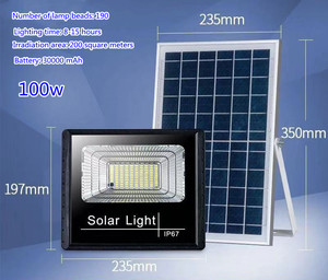 Nouveau design 50W Led projecteur solaire Ip66 Led projecteur solaire Mit Sensor Ip66 <span class=keywords><strong>lampe</strong></span> d'inondation solaire projecteur solaire différent - Product Image 6