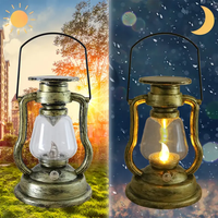 Lampe de camping LED portable en métal, rechargeable par USB, super lumineuse, blanc chaud, rechargeable à l'énergie solaire, pour éclairage de tente - Vente en gros