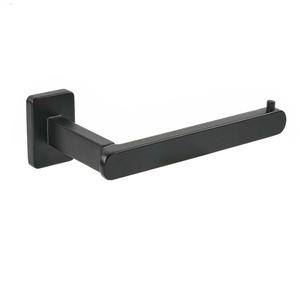 Accessoires de salle de bain modernes et élégants, installation facile, <span class=keywords><strong>porte</strong></span>-<span class=keywords><strong>rouleau</strong></span> de <span class=keywords><strong>papier</strong></span> <span class=keywords><strong>toilette</strong></span> en alliage de zinc, <span class=keywords><strong>noir</strong></span>, vente flash - Product Image 2