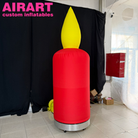 Bougies gonflables décoratives pour les fêtes, bougies gonflables décoratives pour événements