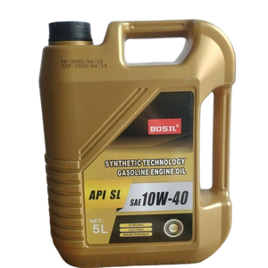 Vente en gros d'huile lubrifiante moteur synthétique Longlife 5L SL 10w40 pour voitures Huile moteur à essence automobile de qualité supérieure - Product Image 1