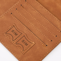 Dompet Paspor Anti Maling Vintage PU Fashion Grosir, Perlindungan RFID, Tahan Air, Keamanan, Kancing Magnetik, Dompet Perjalanan