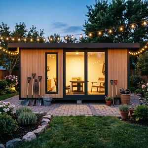 Backyard Guest House ADU Prefabricated Garden Cabin Rental Ready Living Unit Generate <strong>Extra</strong> <strong>Income</strong> Opportunity - Product Image 1