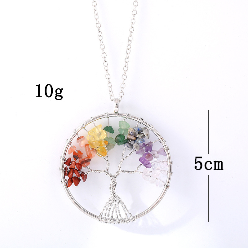 Silver round (5cm) - no chain
