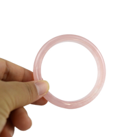 Bracelets en quartz rose pour femmes, pierres précieuses, breloques, amour, jade, grande taille, vente en gros