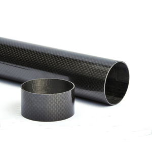 Tube rond en <span class=keywords><strong>fibre</strong></span> de carbone mat uni, sur mesure, diamètre extérieur et intérieur, épaisseur, fourni par l'usine - Product Image 3