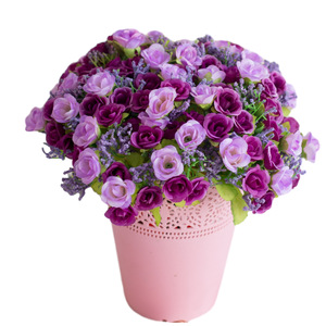 Flores Artificiales de Seda Plástica de 23 cm, para Decoración de Bodas, Fiestas, Hogar, San Valentín, Hechas en China - Product Image 6
