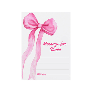 Capsula del Tempo Personalizzata Xieli con Fiocco Rosa per Messaggi di Compleanno per Ragazze, Decorazione per Feste - Product Image 1