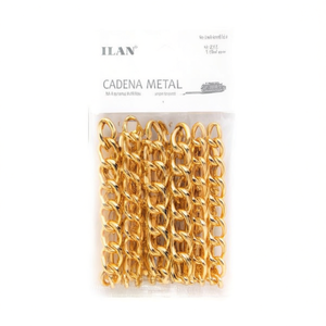 Catena Metallica Ilan 1M Colore Oro Chiaro per Decorazioni - Product Image 2