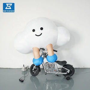 Poupée gonflable nuage de dessin animé pour pas de décoration de toit Ballon Bulle Art Nuage Sculpture gonflable Décoration d'art gonflable - Product Image 6