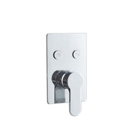 Système de douche encastré complet, mitigeur mural dissimulé, douche pluie thermostatique intégrée pour salle de bain