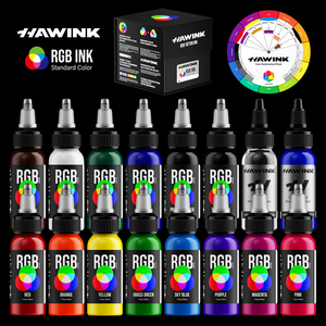 HAWINK Organic Airbrush <strong>Tattoo</strong> Paint <strong>Henna</strong> Ink 30mL/100mL for Permanent Makeup and <strong>Tattoo</strong> <strong>Kits</strong> - Product Image 6