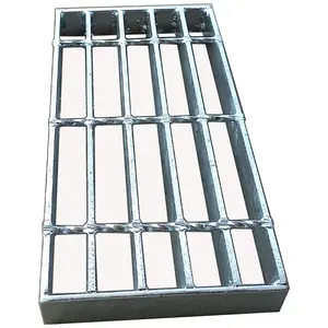 Sıcak daldırma galvanizli 25*3 Metal çelik döşeme standart ağırlık ve gi çelik ızgara fiyatı ile ızgara