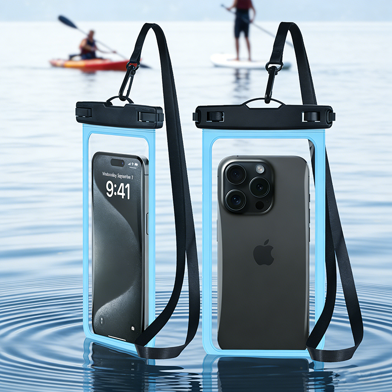 PVC Waterproof Phone Case IP68 Cell Phone Pouch for Travel Swimming Beach Use