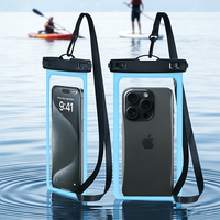 Étui de téléphone étanche en PVC IP68, pochette pour téléphone portable pour les voyages, la natation, la plage