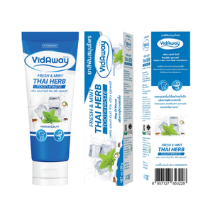 Pasta Dental de Hierbas Tailandesas Fresh&Mint, 100 Gramos, Cuidado de las Encías, Cuidado Bucal, Menta Fresca, Productos Orales Premium, Producto al por Mayor de Tailandia - Product Image 4