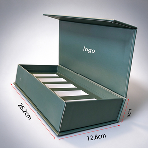 Caja de regalo de papel rígido impresa a todo color personalizada al por mayor con acolchado de EVA troquelado que absorbe los golpes para botellas de perfume y vino - Product Image 4