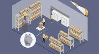 Balise de suivi d'actifs industrielle à longue portée, détecteur intelligent RTLS en temps réel, petit autocollant OEM, balise BLE