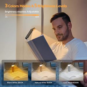 Nouvelle lampe de lecture LED pliable mini, rechargeable par USB, 3 niveaux de luminosité, lampe marque-page, lampe de lecture pour enfants - Product Image 6