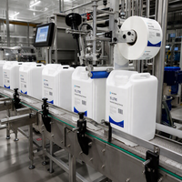 Bidon en PEHD fluoré de 15 L, résistant aux produits chimiques, anti-perméation, étanche, empilable, pour produits agrochimiques