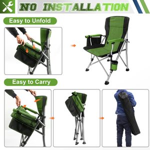 Dashing Wholesale Outdoor Green Oxford Fabric Steel Tube Portable Adult Ultralight <strong>Folding</strong> Beach Collapsible Camping Beach <strong>Chair</strong> - Product Image 3
