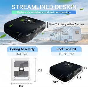 Climatisation de toit pour camping-car <span class=keywords><strong>11000</strong></span> <span class=keywords><strong>BTU</strong></span> 12V DC - Sans conduit, portable, refroidissement silencieux (remorques/camping-cars/camions de restauration) - Product Image 2