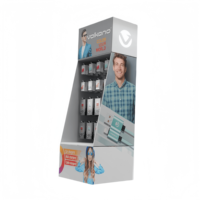 Support d'affichage pour écouteurs Ray Custom, câbles de données Type C, présentoir en carton pour produits électroniques, pour magasin de téléphonie mobile