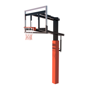 <span class=keywords><strong>Canestro</strong></span> da Basket per Esterni Resistente ed Ecologico per Adulti con Telaio in Acciaio Mobile e Tabellone in Fibra di Vetro per Uso Scolastico o Domestico - Product Image 4