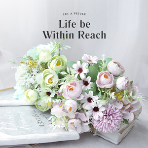 Bouquet de fleurs artificielles Western Rose, roses en soie, pivoines, 30cm-100cm, décoration de mariage, décoration de la maison, accessoires de photographie - Product Image 3