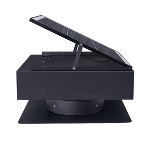 60W Solar Fan with Solar 2500m3/h Auto Hybrid Power 14 Inch Square Solar Exhaust Fan for Greenhouse and Attic - Product Image 3